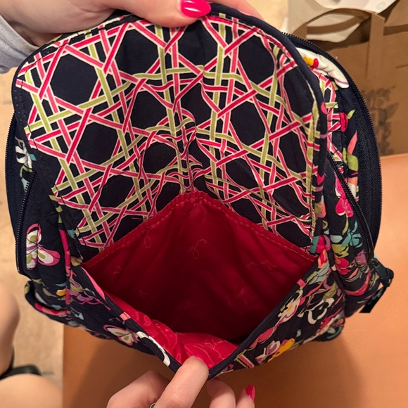 Vera Bradley Navy Floral Backpack - Picture 5 of 6